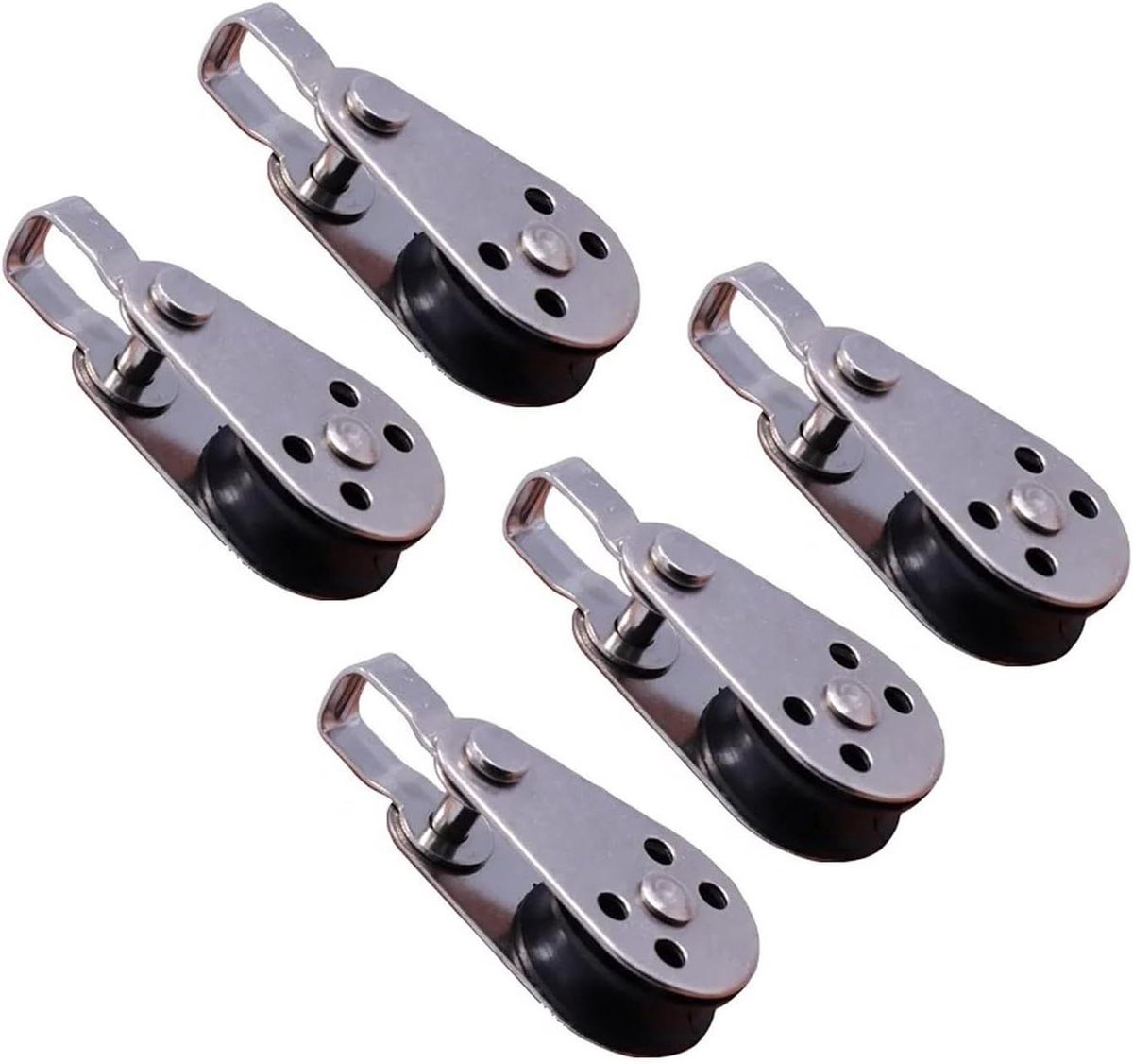Roestvrijstalen Katrol - Touw Wiel - Touw Hefen - Roestwerend Slijtvast - 60mm - Zilver