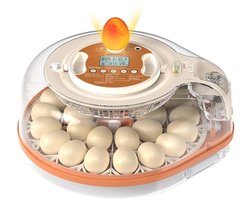 LayZyEgg® Smart 26 Broedmachine | Volautomatische Incubator voor 26 Eieren | Automatisch Keersysteem | Ingebouwde Schouwlamp | Digitaal Display met Temperatuur & Luchtvochtigheid | Dagenteller | Voor Kip, Kwartel en Eend