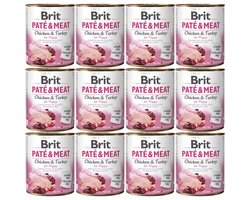 Brit Paté & Meat Serie - Puppy Hondenvoer - Kip - 12x800g