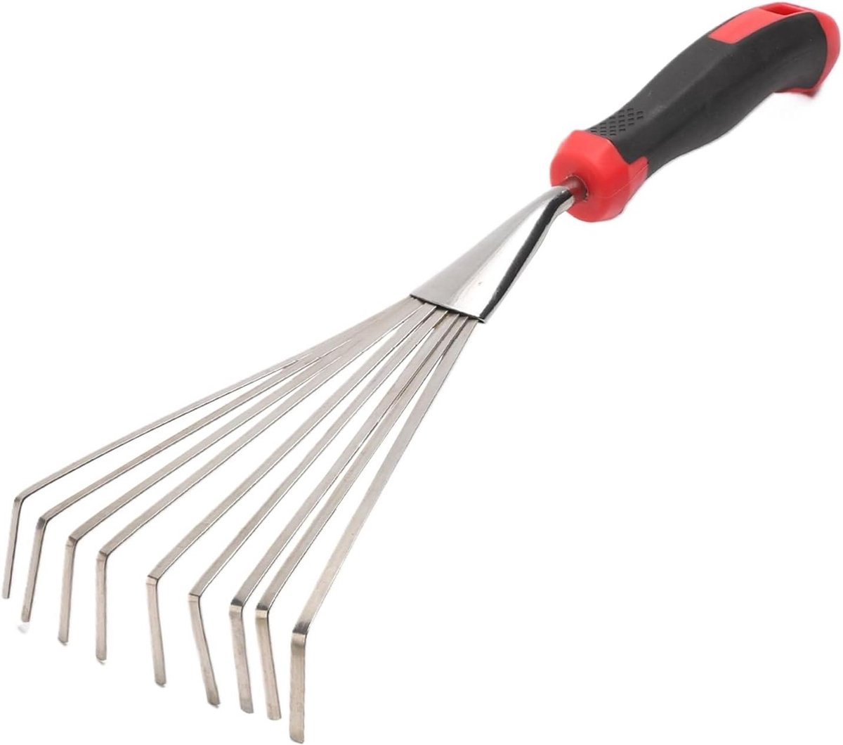 Handhark Voor Tuin - Tuin Gereedschap - Onkruid Verwijderen - Roestvrij Staal - 15 Cm - Grijs