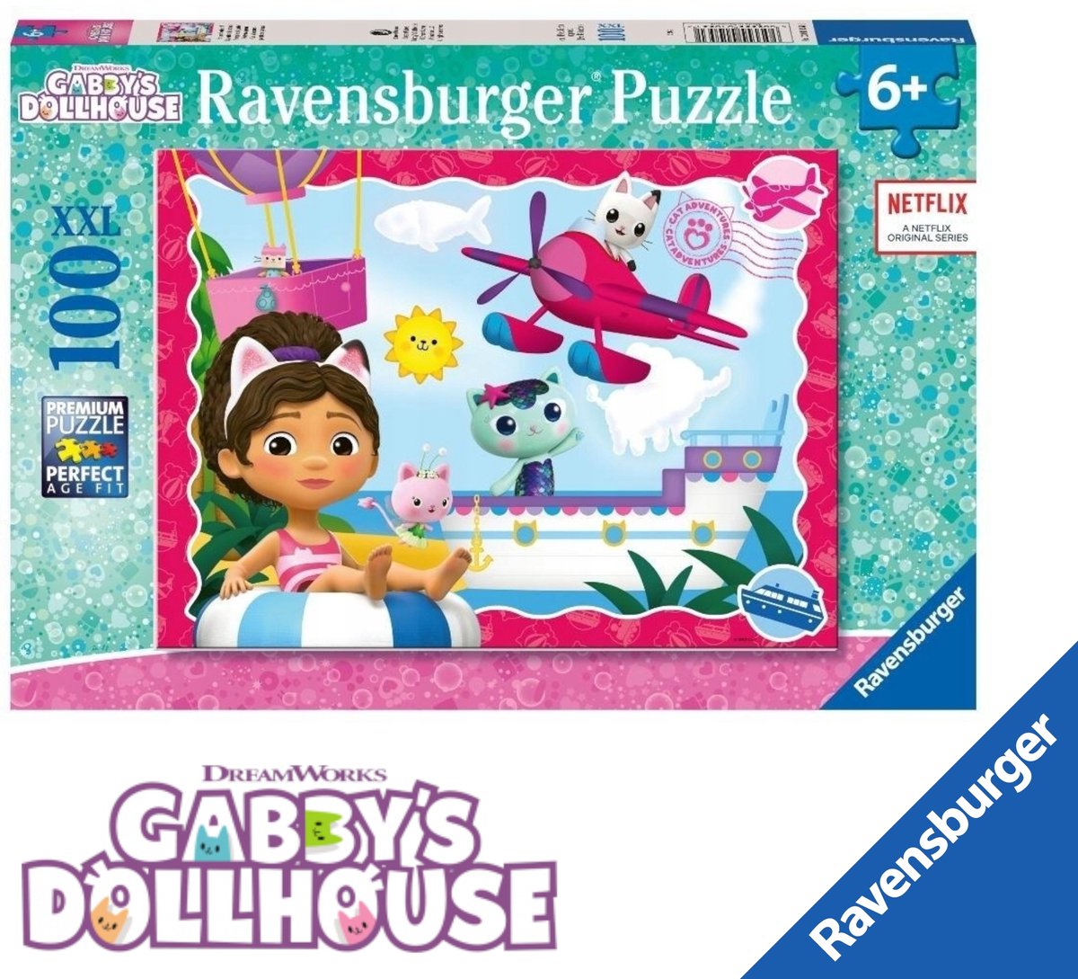 Ravensburger Puzzel Gabby's Poppenhuis 100 Stukjes