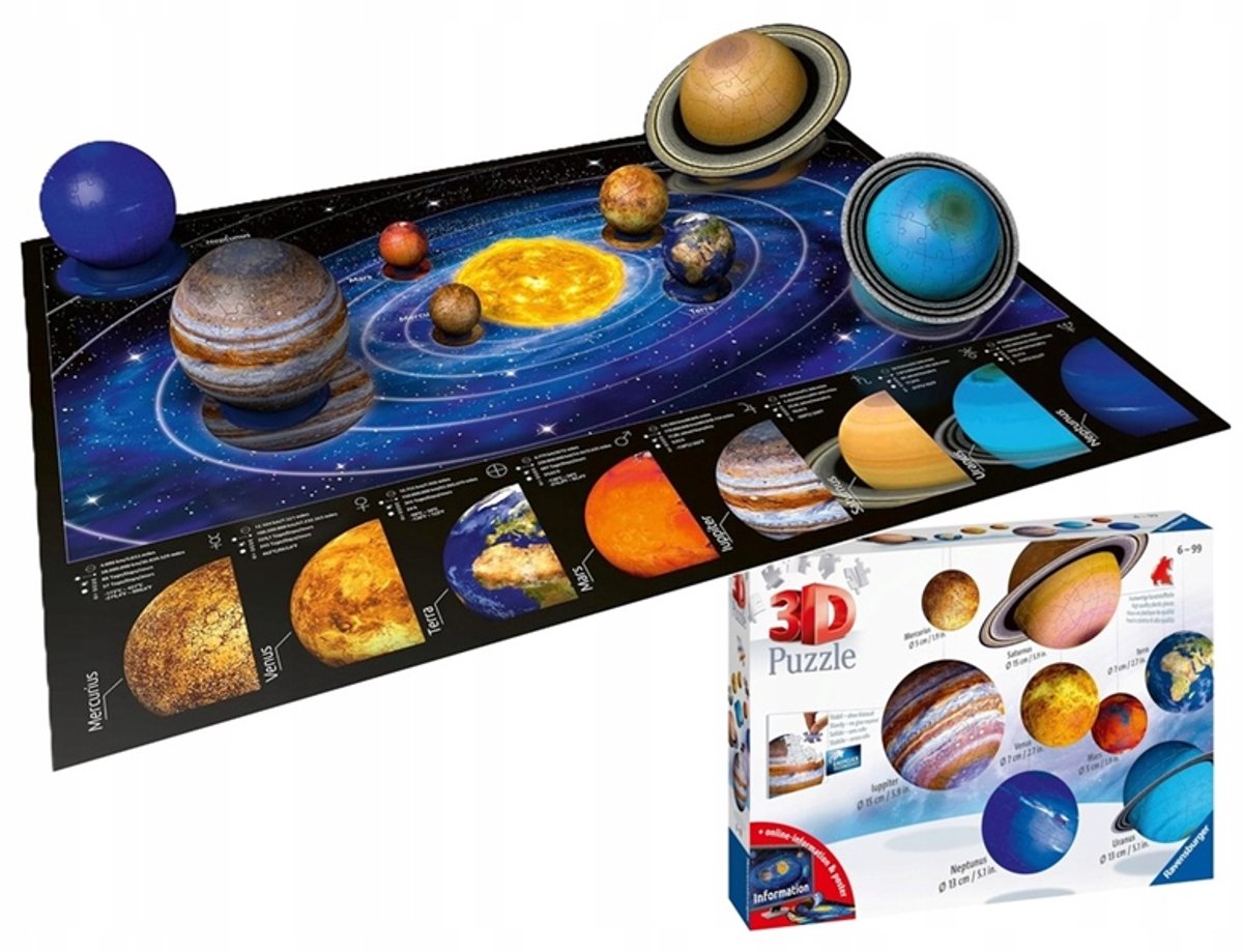 Ravensburger 3D Zonnestelselpuzzel - Educatief en Decoratief