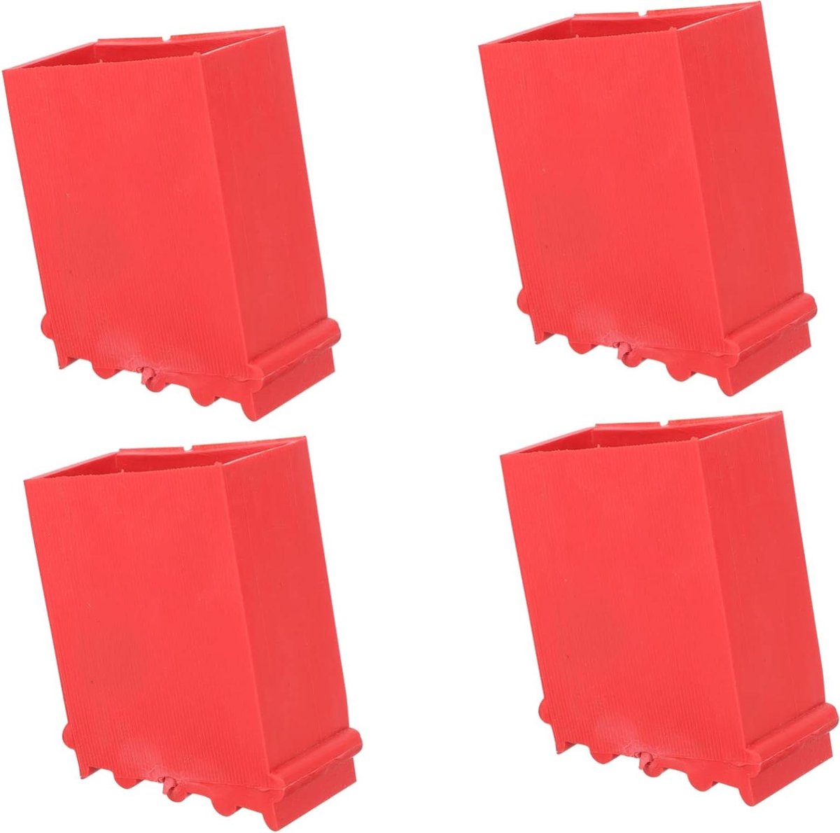 Ladder Voetkappen - Antislip Rubber - Vloer Beschermen - Dikke Demping - 8.2x5.7cm - Roze