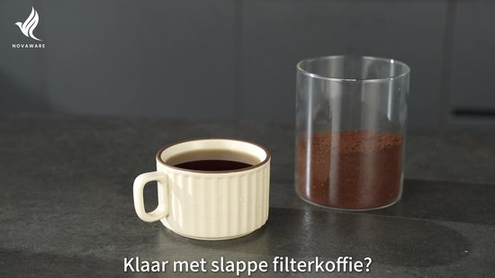 NovaWare Elektrische Koffiemolen - Koffiebonen Maler – Koffiemaler – Coffee Grinder – 200W - Zwart