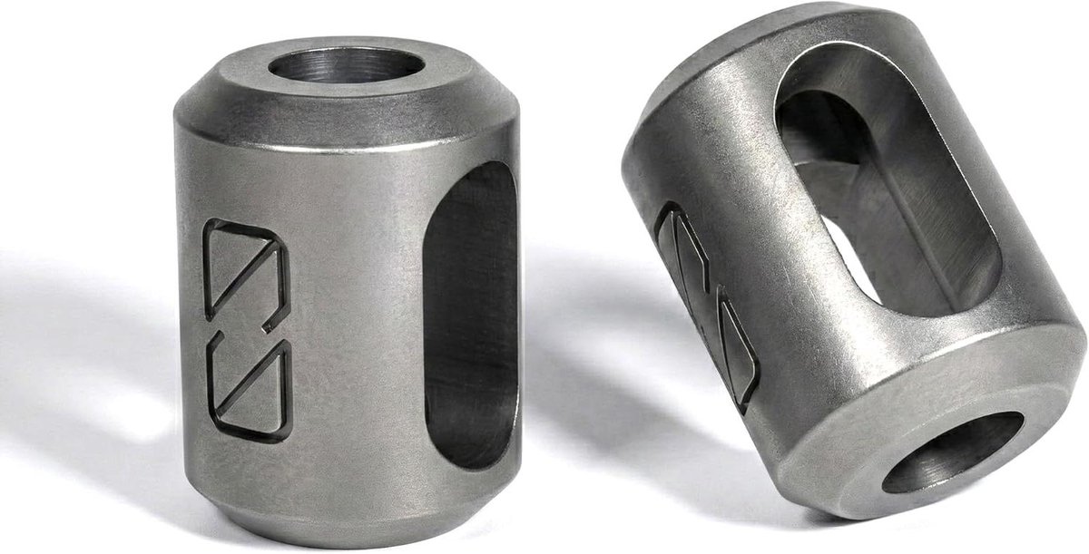 Multifunctioneel Component - Technisch Accessoire - Outdoor Uitrusting - Grade 5 Titanium - 2 Stuks - Titanium
