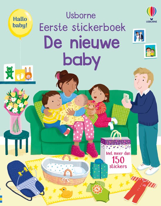 Eerste stickerboek 1 - De nieuwe baby - cover