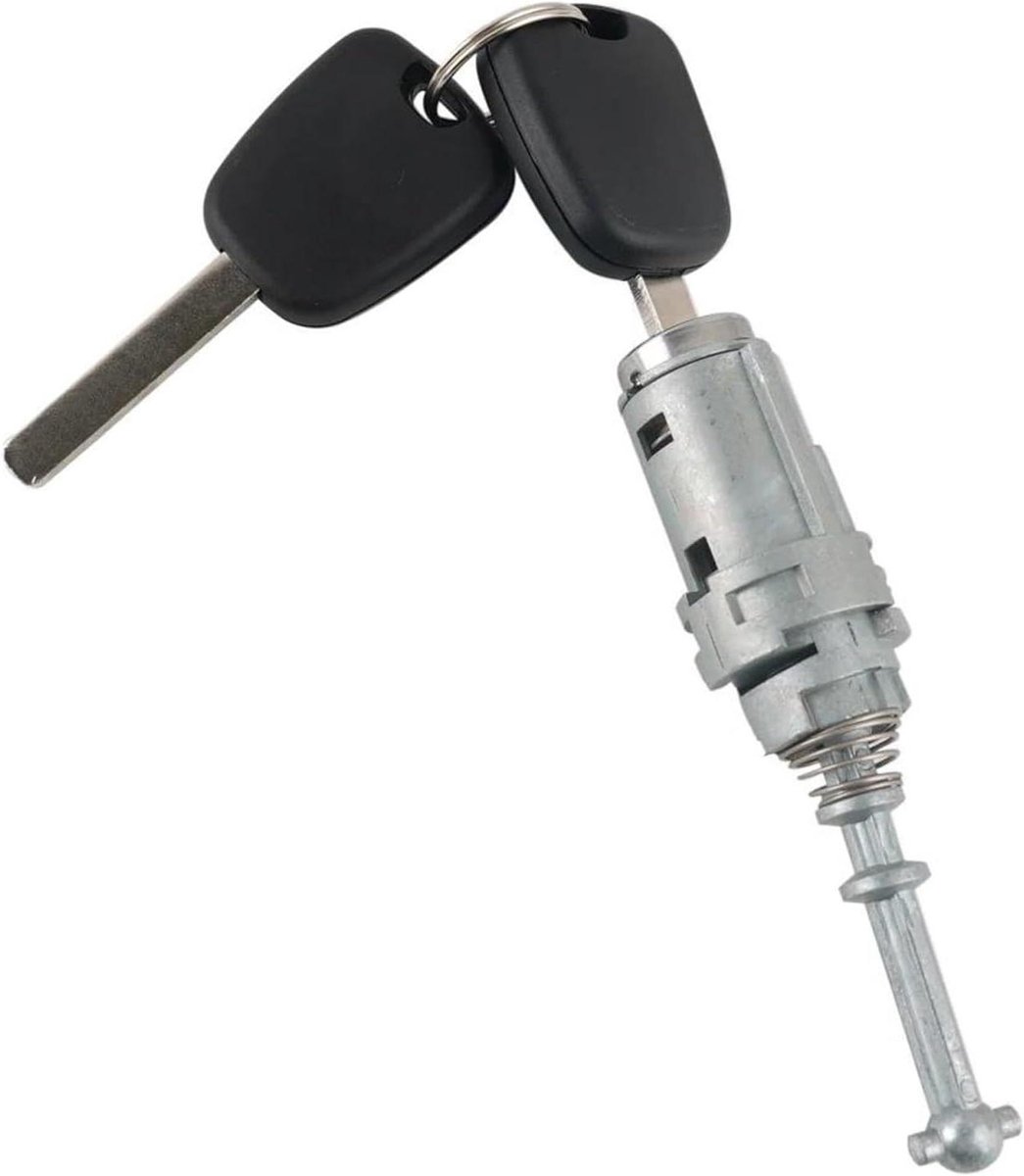 Achterklepslot Cilinder - Linker Deurslot - Auto Beveiligen - Incluis 2 Sleutels - 10 x 10 x 10 mm - Zilverkleurig