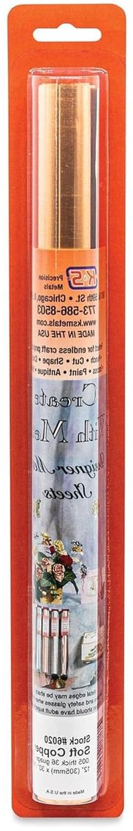 Metalen Plaat - Zacht Koper - Hobby Ambacht - Massief Koper - 12x30 Inch - Koper
