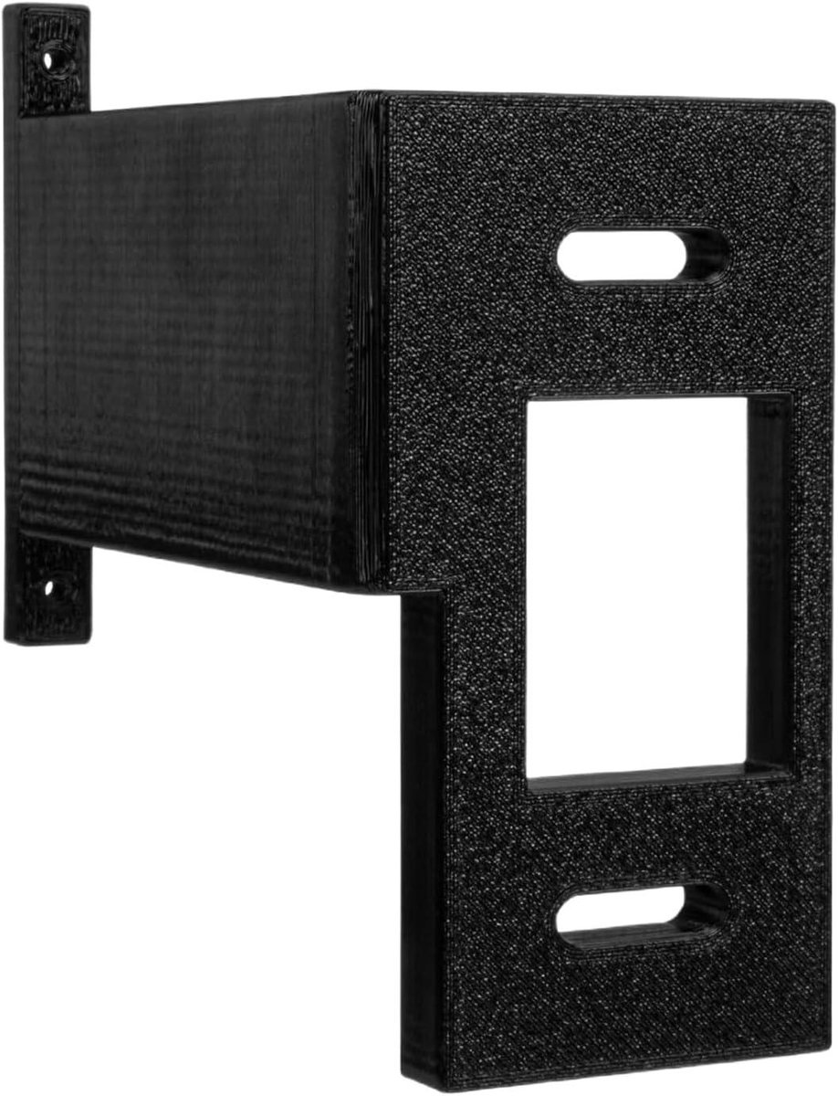 Hoekbeugel Deurbel - Camera Verlengstuk - Beveiliging Thuis - Minder Valse Waarschuwingen - 15 x 11 x 5 cm - Zwart
