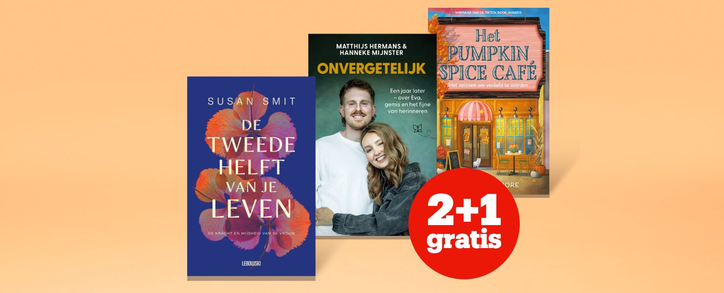 2+1 gratis op boeken