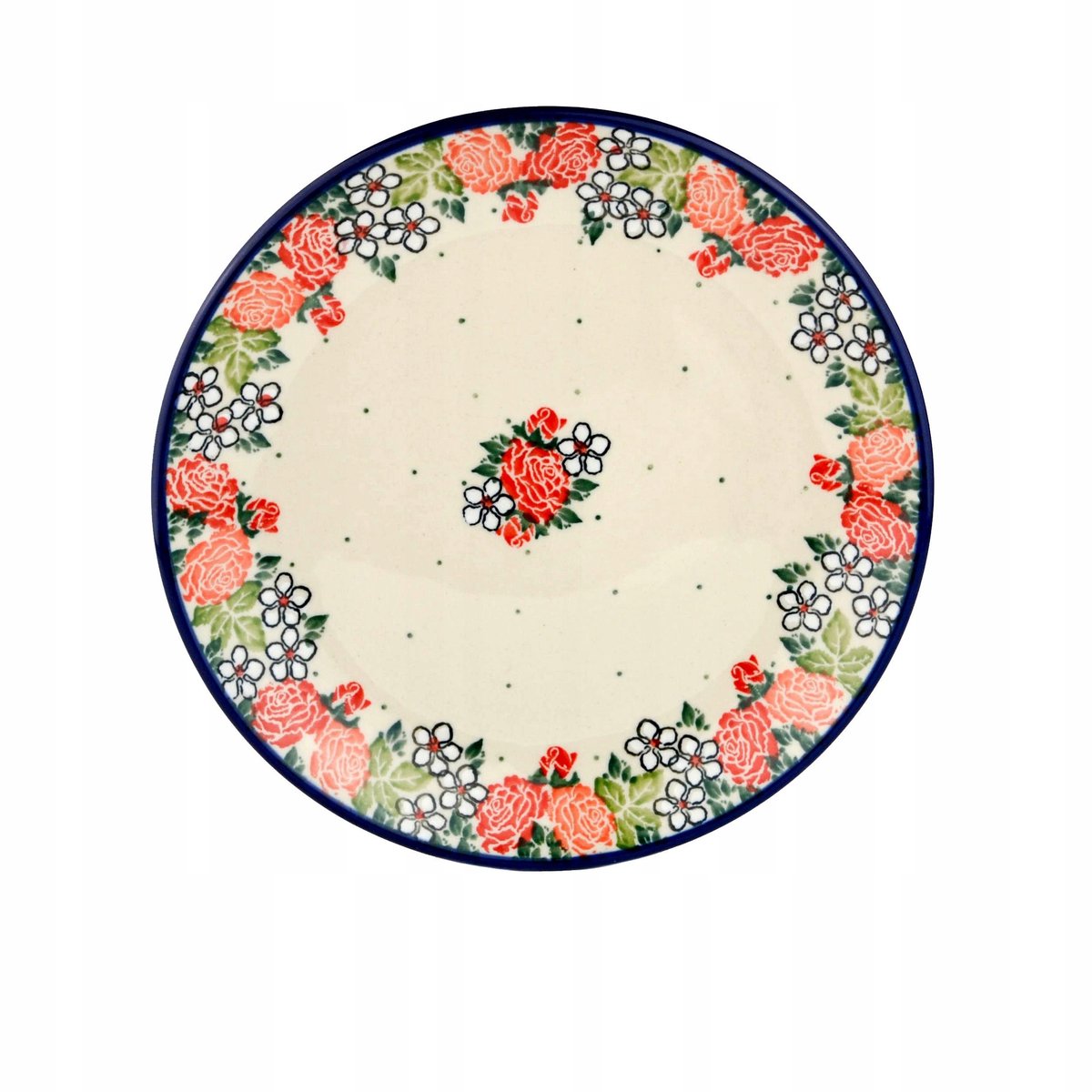 Handgemaakt Bolesławiec dessertbord 20 cm - Uniek keramiek