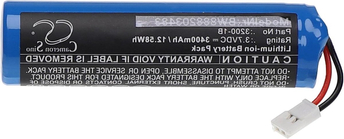 Vervangende Batterij - Oplaadbare Energiebron - Leeshulpmiddel Gebruik - Hoge Capaciteit - 3400 mAh - Zwart