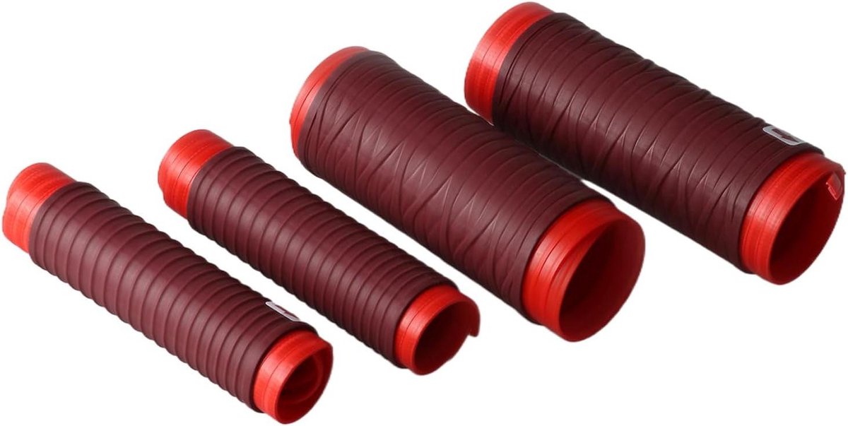 Motorfiets Grip Sleeve - Stuurhoes - Comfortabel Rijden - Antislip Siliconen - Universele Pasvorm - Donker Rood