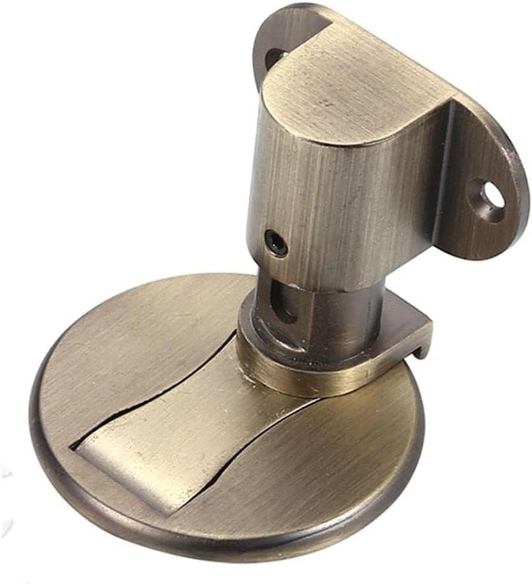 Magnetische Deurstopper - Vloerstop Deur - Deuren Open Houden - Inclusief Montagemateriaal - In Hoogte Verstelbaar - Groen Brons