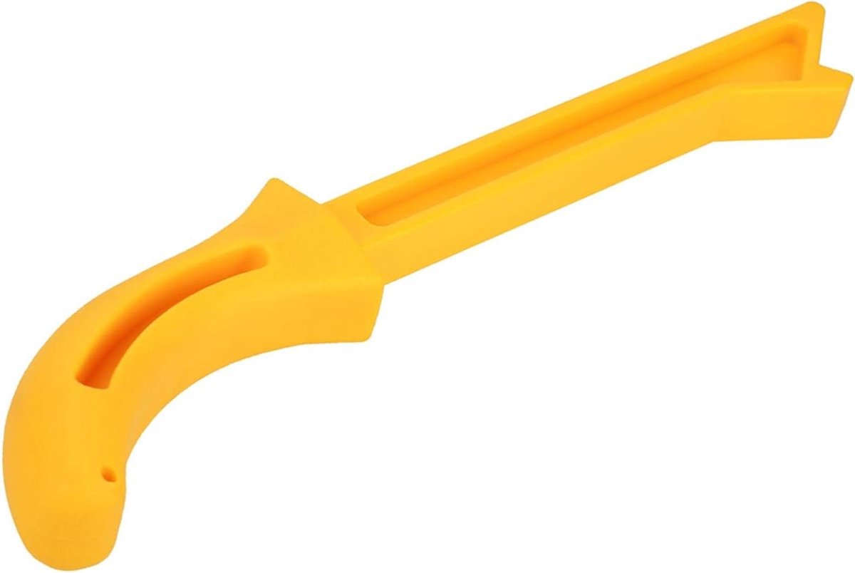 Houtzaag Duwstok - Veiligheidspusher - Hout Bewerken - Voorkomt Terugslag - 28 cm - Geel