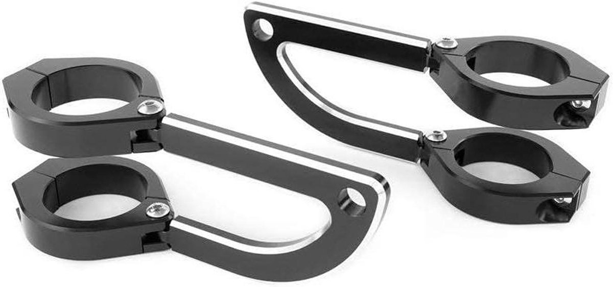 Koplamphouder Klem - Motorfiets Onderdeel - Motor Verlichting - CNC-legering Robuust - 40-41 mm - Zwart