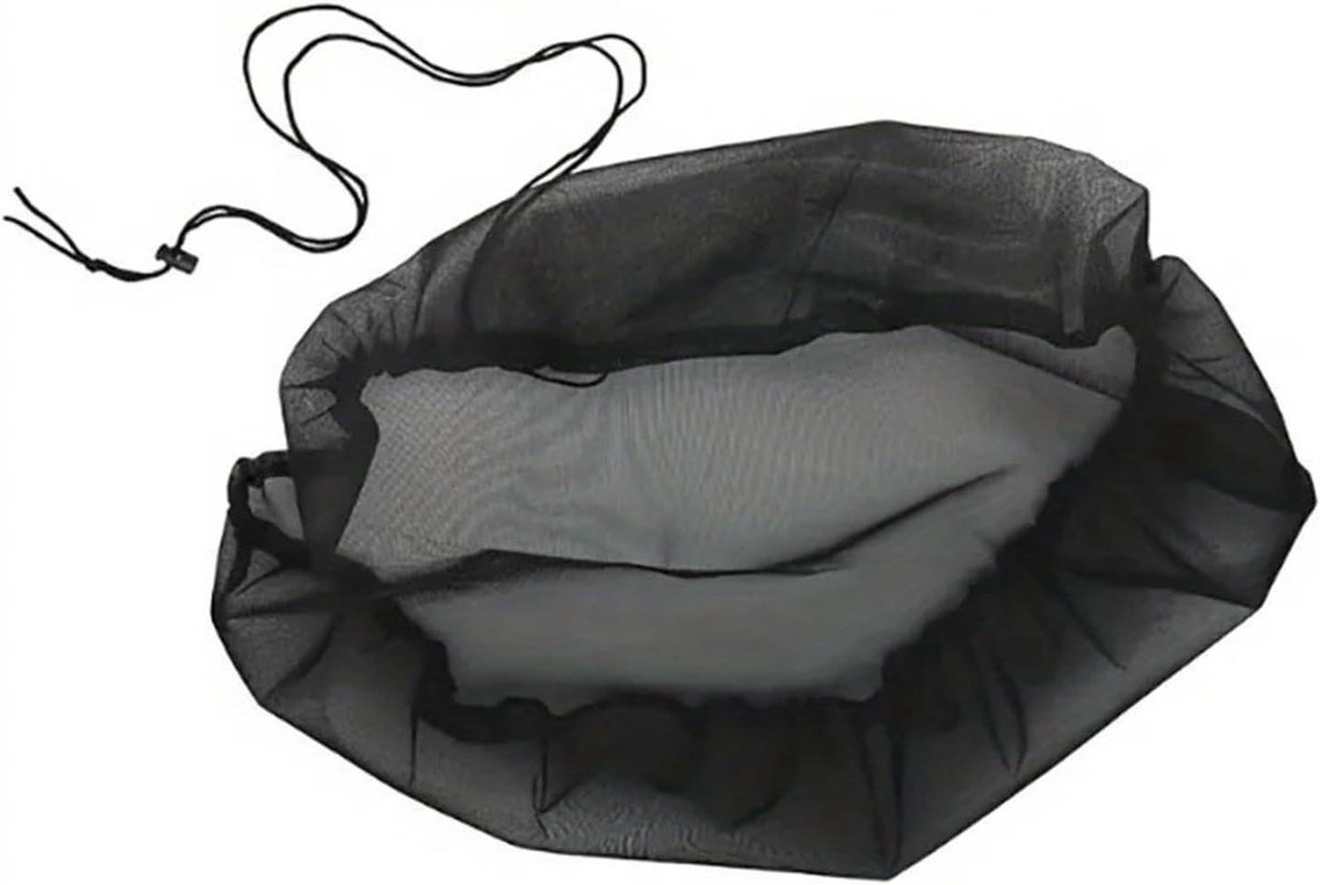 Regenton Afdekking - Puinfilterscherm Ton - Regenwater Opvangen - Verstelbaar Trekkoord - 80cm - Zwart