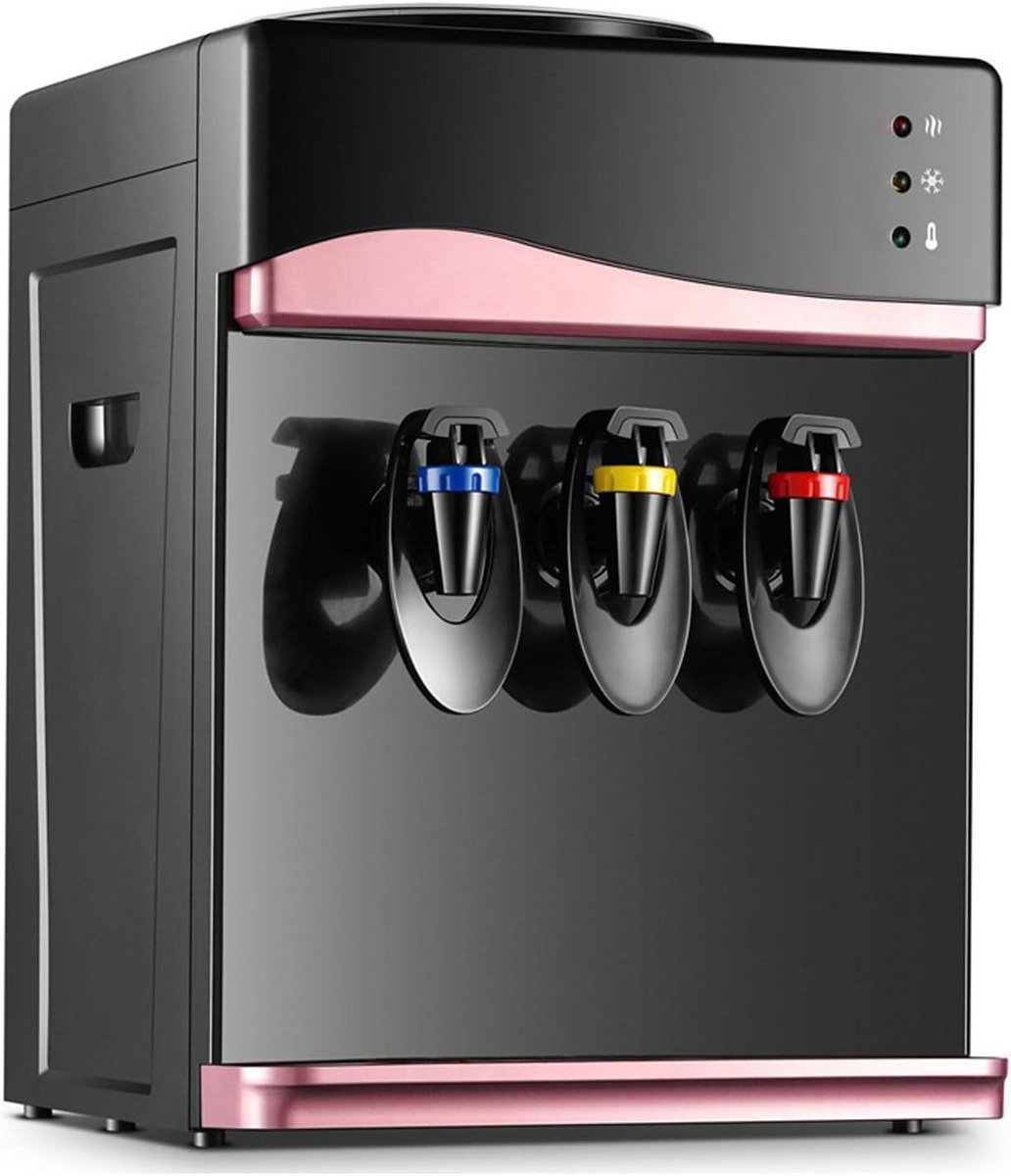 Waterdispenser Warm Koud - Drankkoeler Fles - Snelle Hydratatie - Roestvrijstalen Binnencontainer - 220V 550W - Zwart