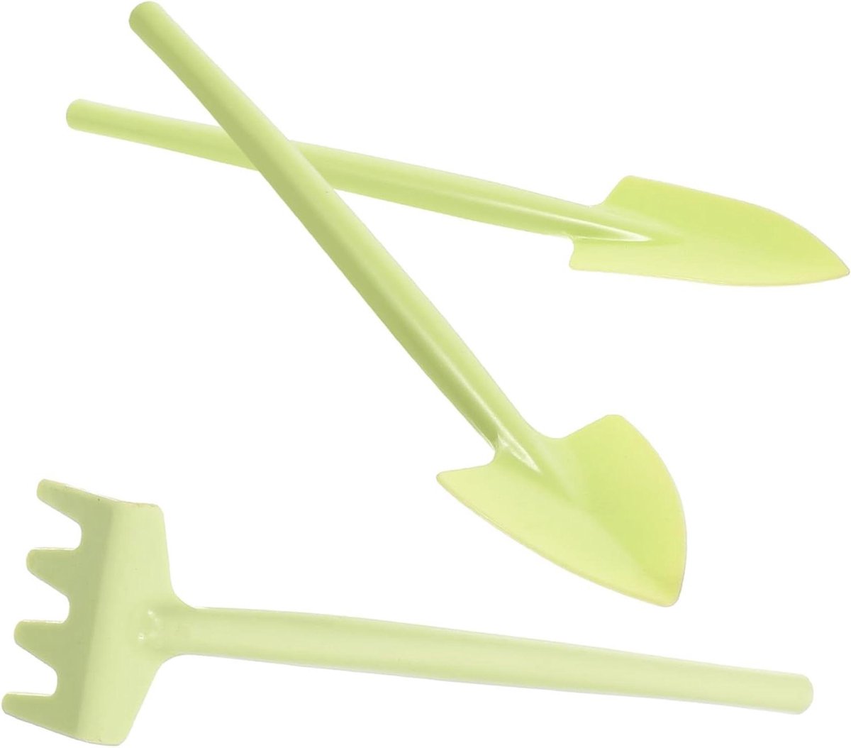 Tuin Troffelset - Handgereedschap Set - Planten Verpotten - Miniatuur Formaat - 3 Delig - Lichtgroen