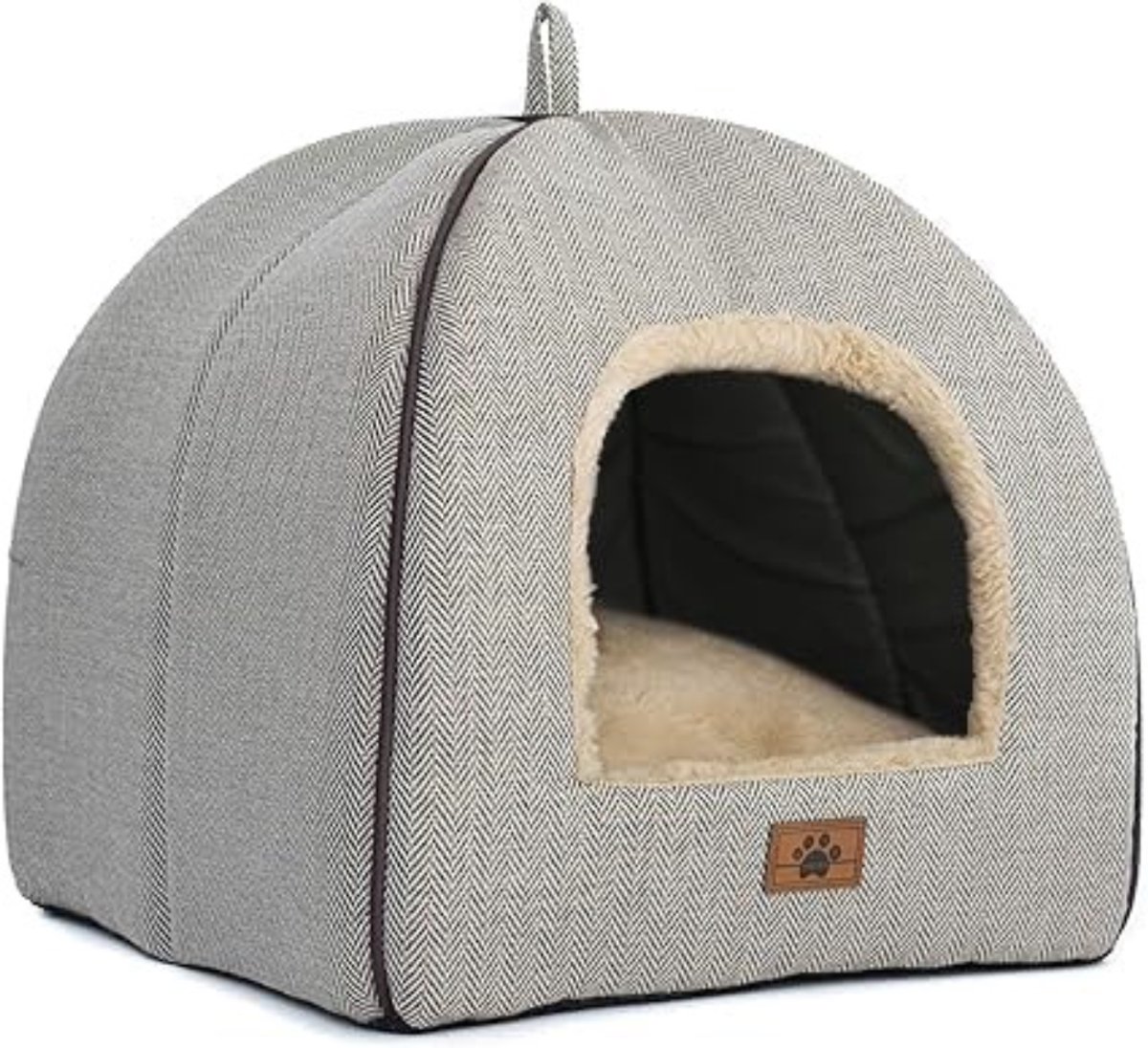 VIN® Kattentent - Huisdier tent - Dierenhuis - Kattenhol – Kattenhuis - Kattenmand - Dierentent - Katten Tipi Tent – Voor Binnen – 38 x 38 x 38 cm