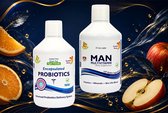 biotics & Man multivitamine, Al deze ingrediënten en nutriënten zorgen voor een verbetering van energie en uithoudingsvermogen. Deze blend valt onder de Multivitaminen en is nog eens gemixt met ijzer, amino