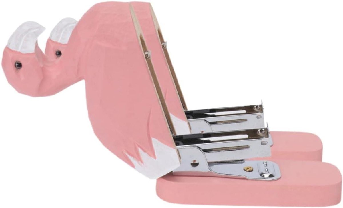 Dieren Nietmachine - Bureau Accessoire - Papier Werk - Charmant Ontwerp - 10 cm Lengte - Roze