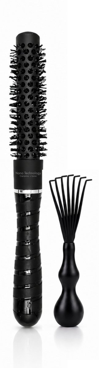 Guardian Beauty Föhnborstel - 19 mm - Rond - Keramisch & Ionisch - Zwart - Met Haarborstelreiniger