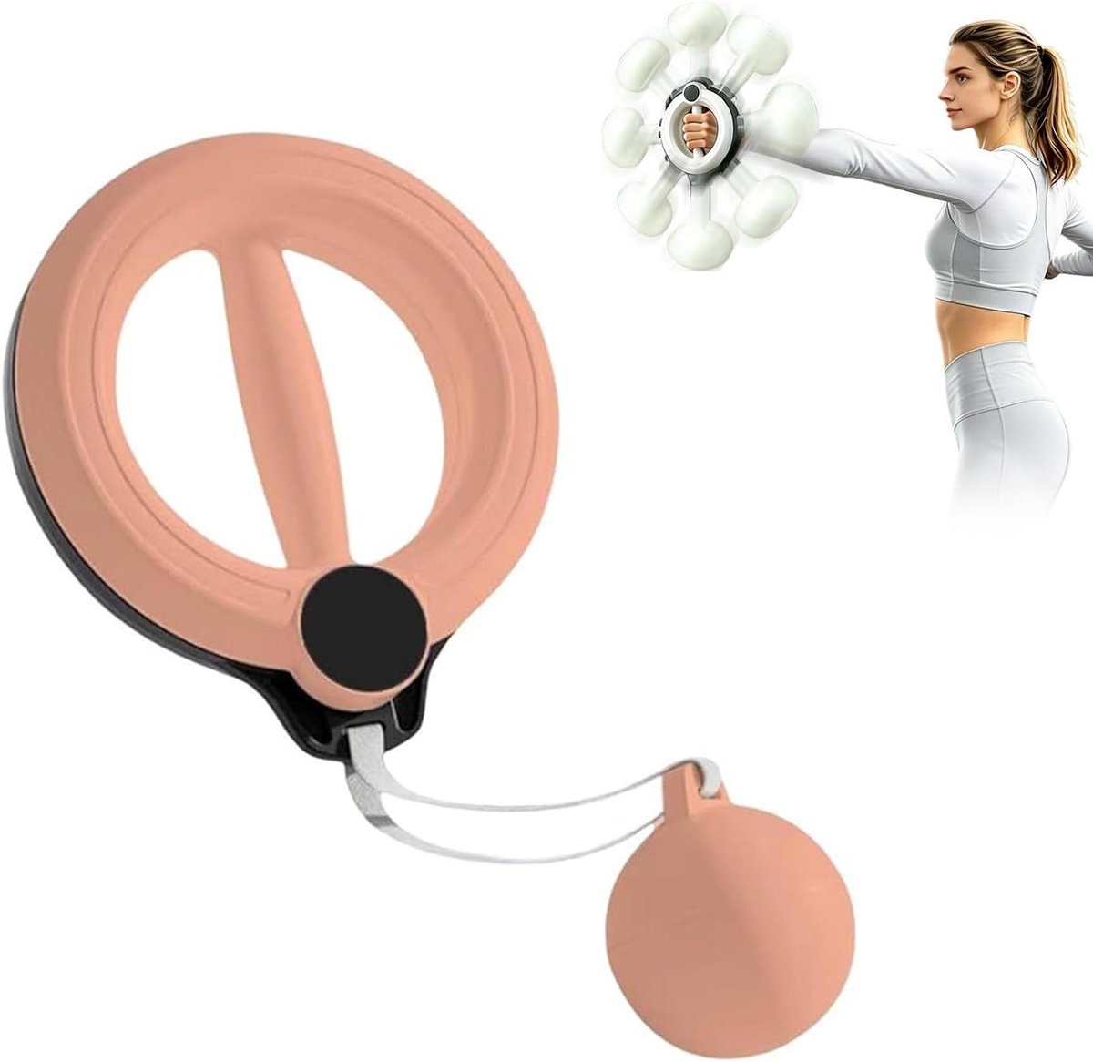 Kracht Hoepel - Arm Trainer - Arm Spieren Trainen - Digitale Tracker Optie - 0.55 kg - Roze B