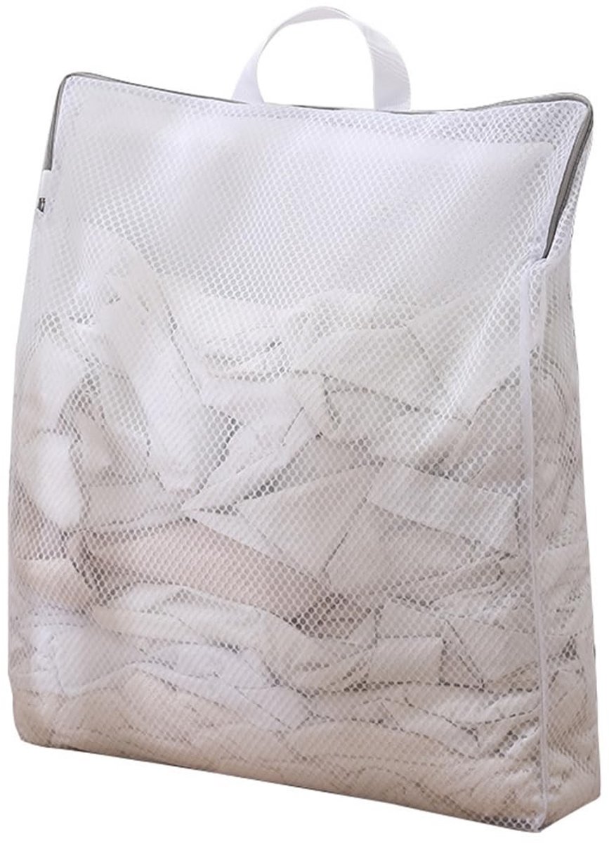 Dailygoods- Waszak 4 Stuks - Waszakken met Rits - Waszak Groot/XL - Waszakken voor Wasgoed - Fijnmazige Waszak - Bescherming tegen Klitten - Wasnet
