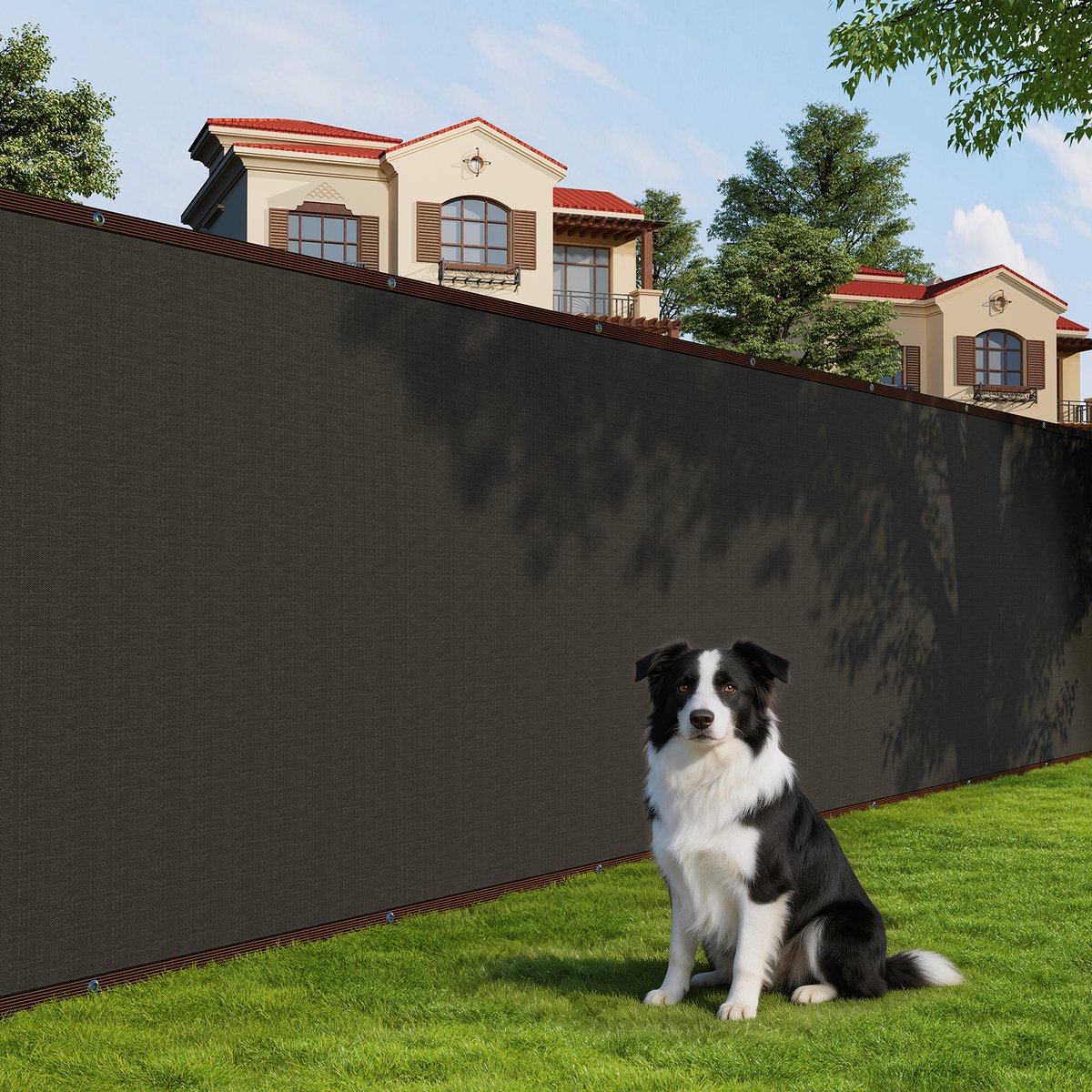 Privacydoek 1,2 x 15 Meter – 180 g/m² Zwaar Zichtbreeknet – UV-bestendig & Winddoorlatend – Antraciet/Groen – voor Tuin, Hekwerk & Balkon