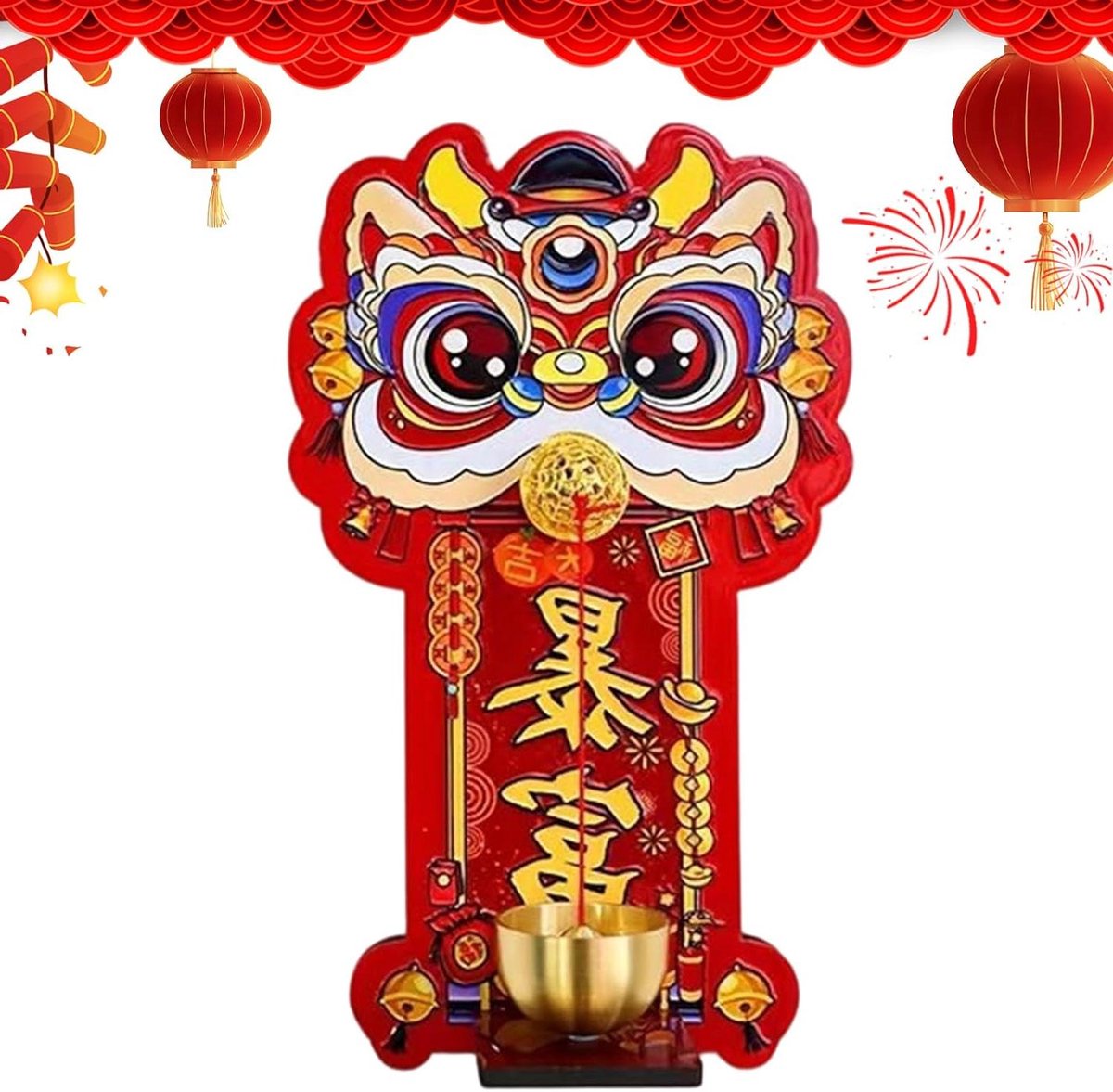 Magnetische Deurbel - Houten Ornament - Entree Aankondiging - Symbolische Klok - 19 x 12 x 6 cm - Niet gespecificeerd