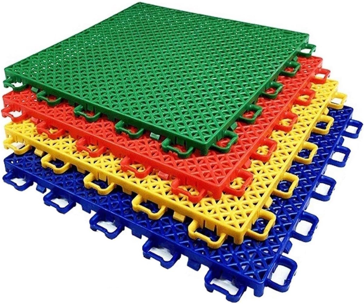 Modulaire Vloertegels - Sportvloer Tegels - Buiten Sporten - Veilige Snap-Lock Verbinding - 30x30 cm 10 Stuks - Meerdere Kleuren