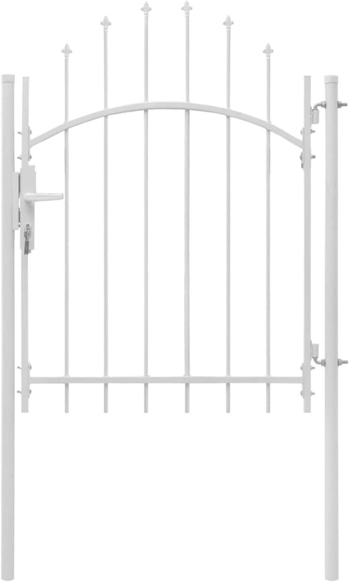 Tuinpoort staal - Buitenhek metaal - Tuin afschermen - Gepoeedercoat tegen roest - 100x200