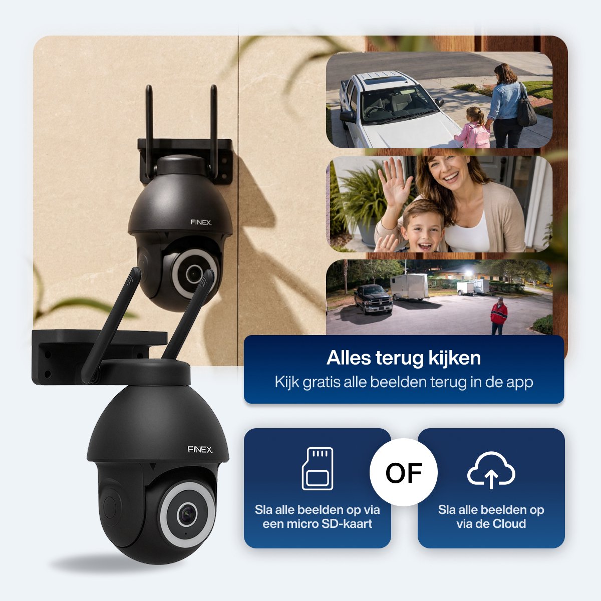 FinexHome Beveiligingscamera Pro 4K Ultra HD Buiten Met - afbeelding 3