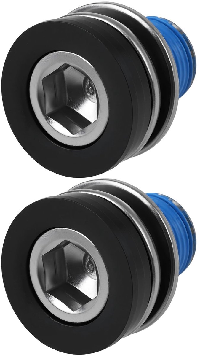 JHUBERS- Crankbout Waterdicht 20.5mm - Fiets Onderdelen - M12 Draad - Duurzaam Staal - Crankarm Bevestiging - Sterke Constructie - Fietsonderdelen