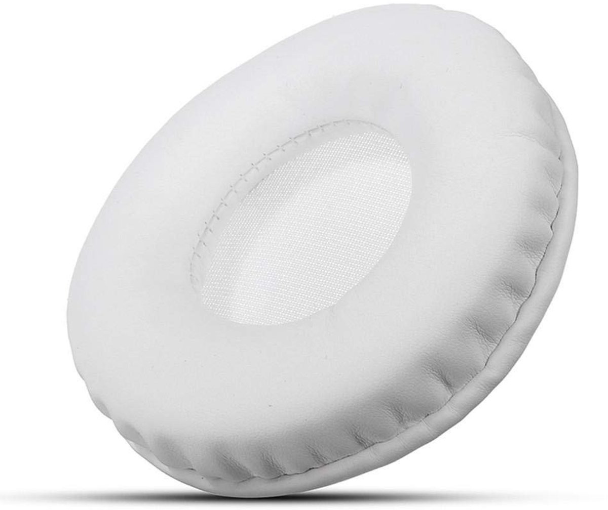 BRENZOOS- Oorkussens Zwart/Wit - 2x Vervangende Oorkussens - Geschikt voor Pioneer HDJ 500 - Schuim/Leer - Dikte 1,5 cm - Verhoogt Geluidskwaliteit - Hoofdtelefoon Oorkussens