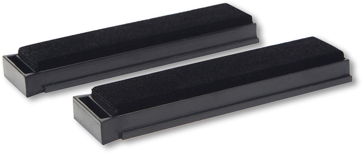 BRENZOOS- Platenborstel Antistatisch - Set van 2 Microfiber Borstels - Vervangingsborstel voor Vinyl - Professionele Reiniger - Ultra-zacht en Effectief - Platenreiniger