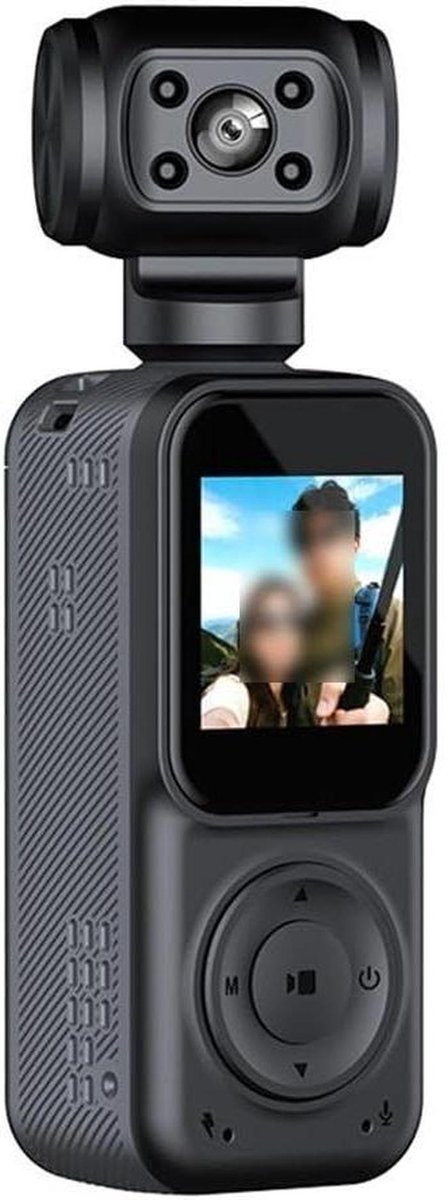 4K Actiecamera - Draagbare camera - Buiten filmen - Geavanceerd zicht - 152 cm - Zwart