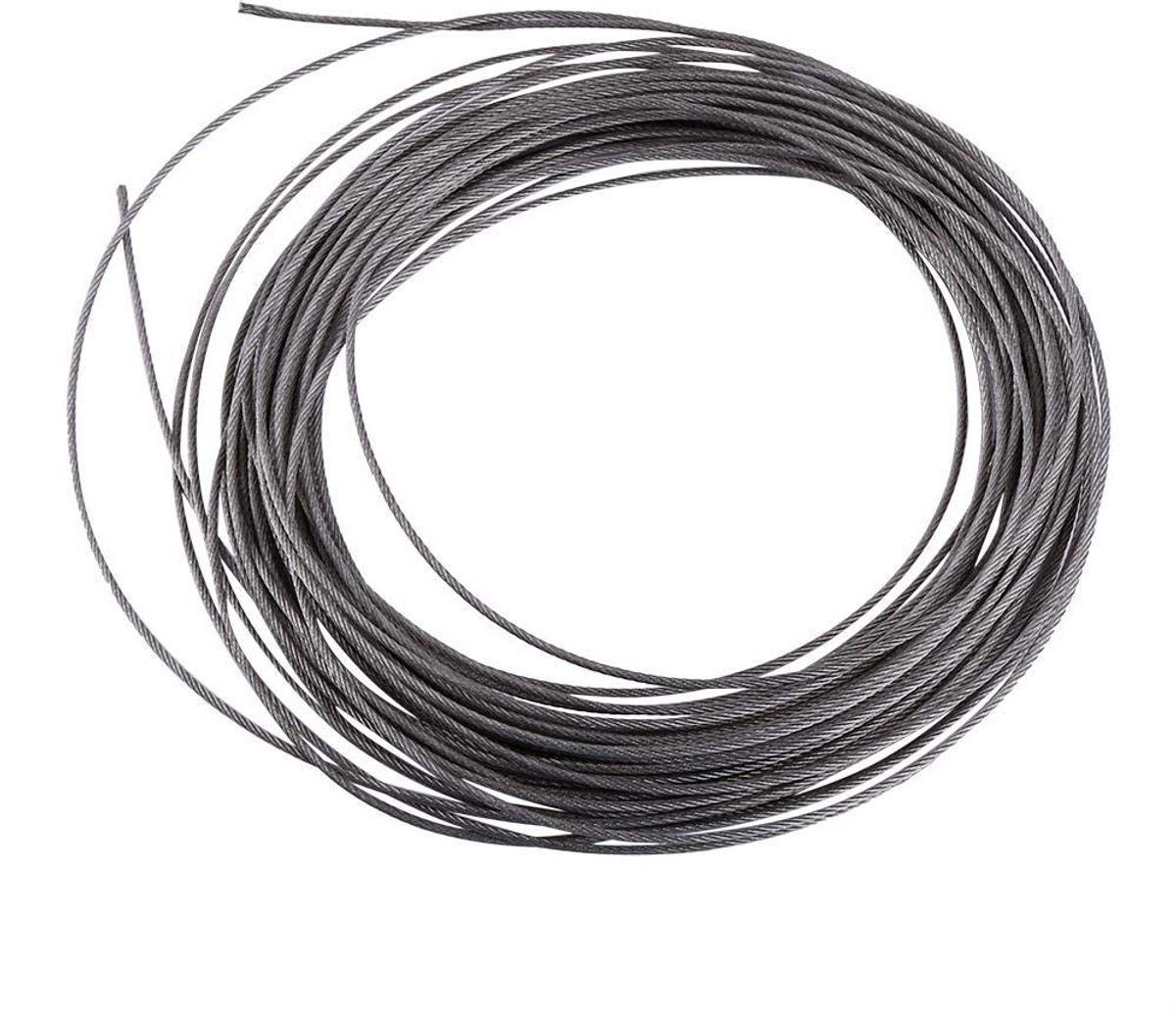 BRENZOOS- Staaldraad 1,5 mm - 15 Meter - RVS 304 - Hoge Temperatuurbestendigheid - 7x7 Constructie - Veelzijdig Gebruik - Staalkabel
