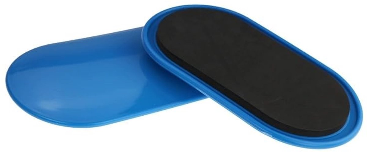 BRENZOOS- Fitness Sliders Set van 2 - Dubbelzijdige Glijdschijven - Antislip EVA/ABS - Lichtgewicht en Compact - 23,5 x 13,5 cm - Ideaal voor Thuis/Oefeningen - Core Sliders