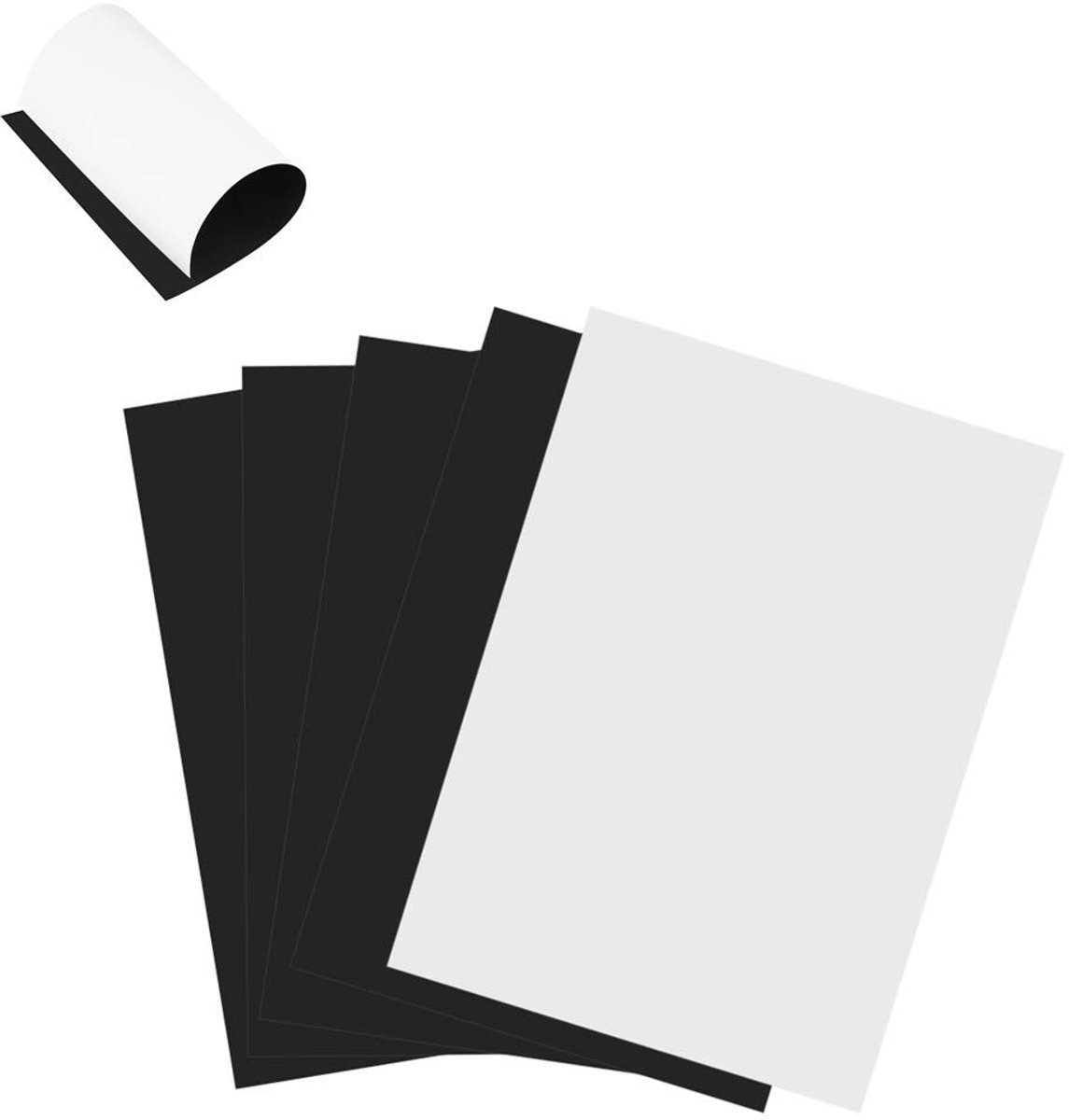 JHUBERS- Magneetpapier 5 Stuks A4 - Inkjetdrukvellen - Magnetisch - Duurzaam - Flexibel - Geschikt voor ijzeren oppervlakken - Printpapier
