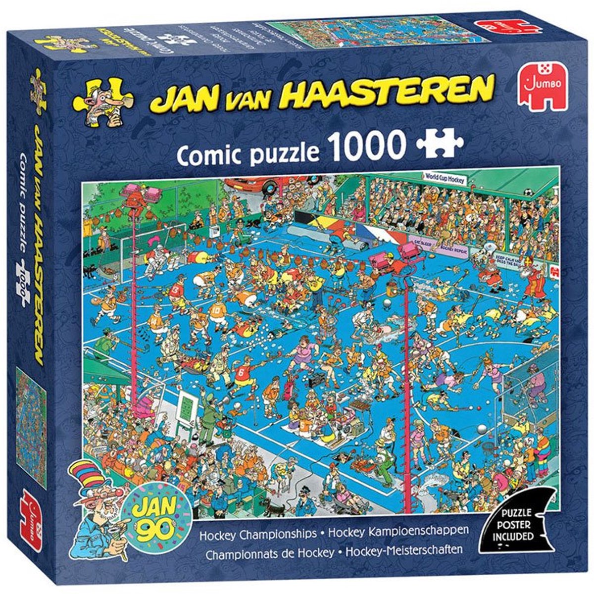Jan van Haasteren - Hockey Kampioenschappen - 1000 stukjes — afbeelding 3