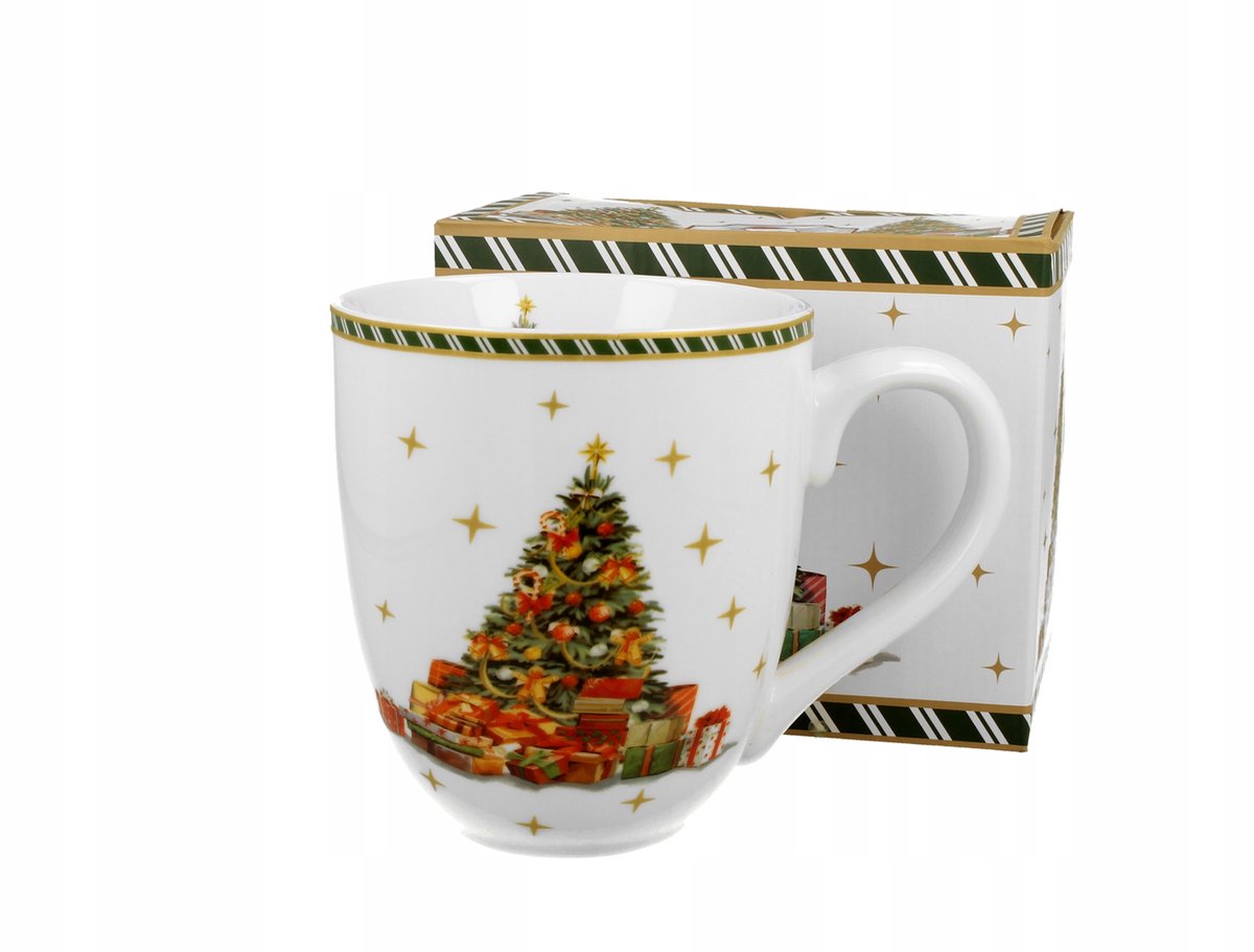 XXL Kerstboommok - 1000 ml - Hoogwaardig porselein