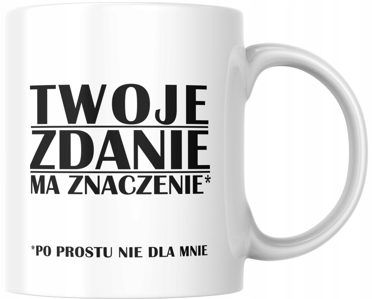 Grappige Mok "Jouw Mening Telt" - Origineel Cadeau voor Vriendin