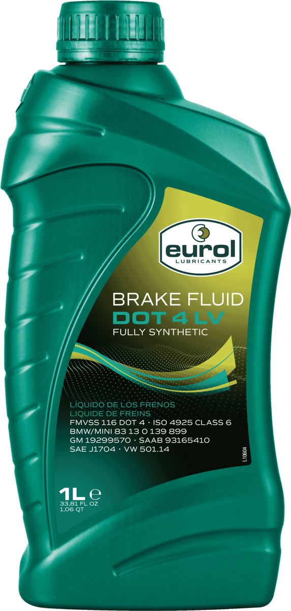 Eurol Remvloeistof DOT 4 LV - 1L