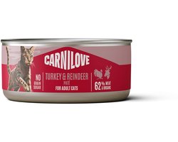 Carnilove can turkey / reindeer - 12x100 gr