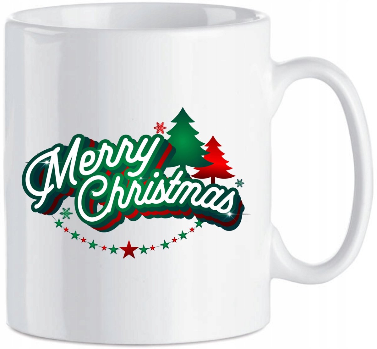 Kerstmok Keramiek Cadeau Sinterklaas Kerstprint 330ml