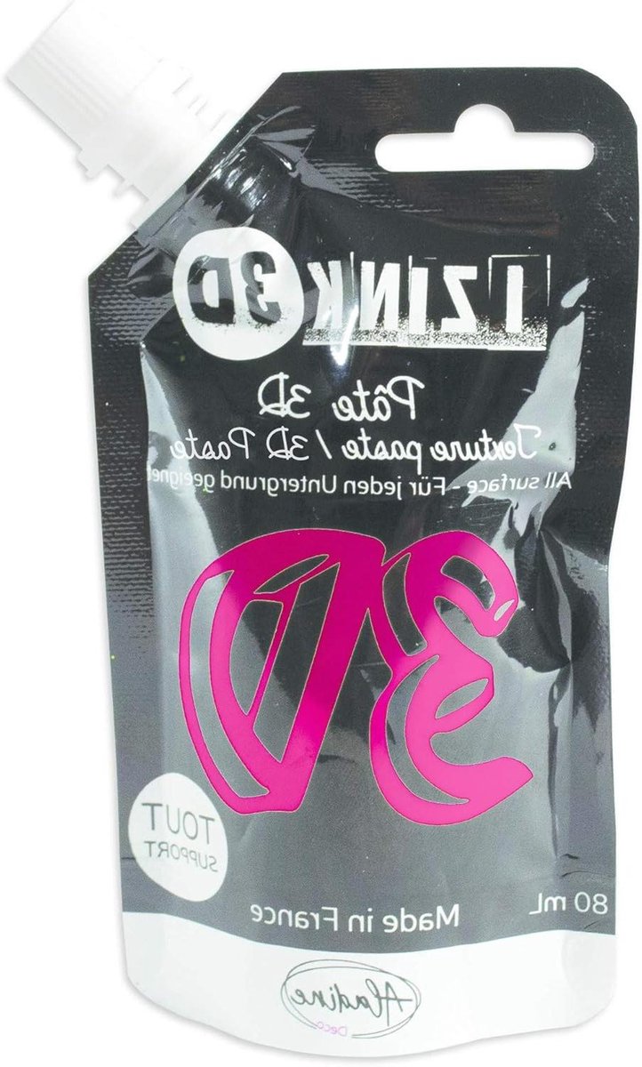 Textuur Paste - 3D Effect Pasta - Creatief Knutselen - Vlakke Ondergronden - 80ml - Geranium