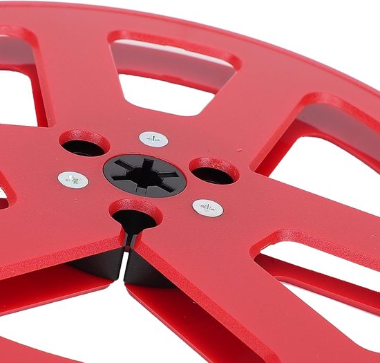 Lege Tapespoel - Opname Haspel - Analoge Opname - Verbeterde Integriteit - 7 Inch Diameter - Rood — afbeelding 2