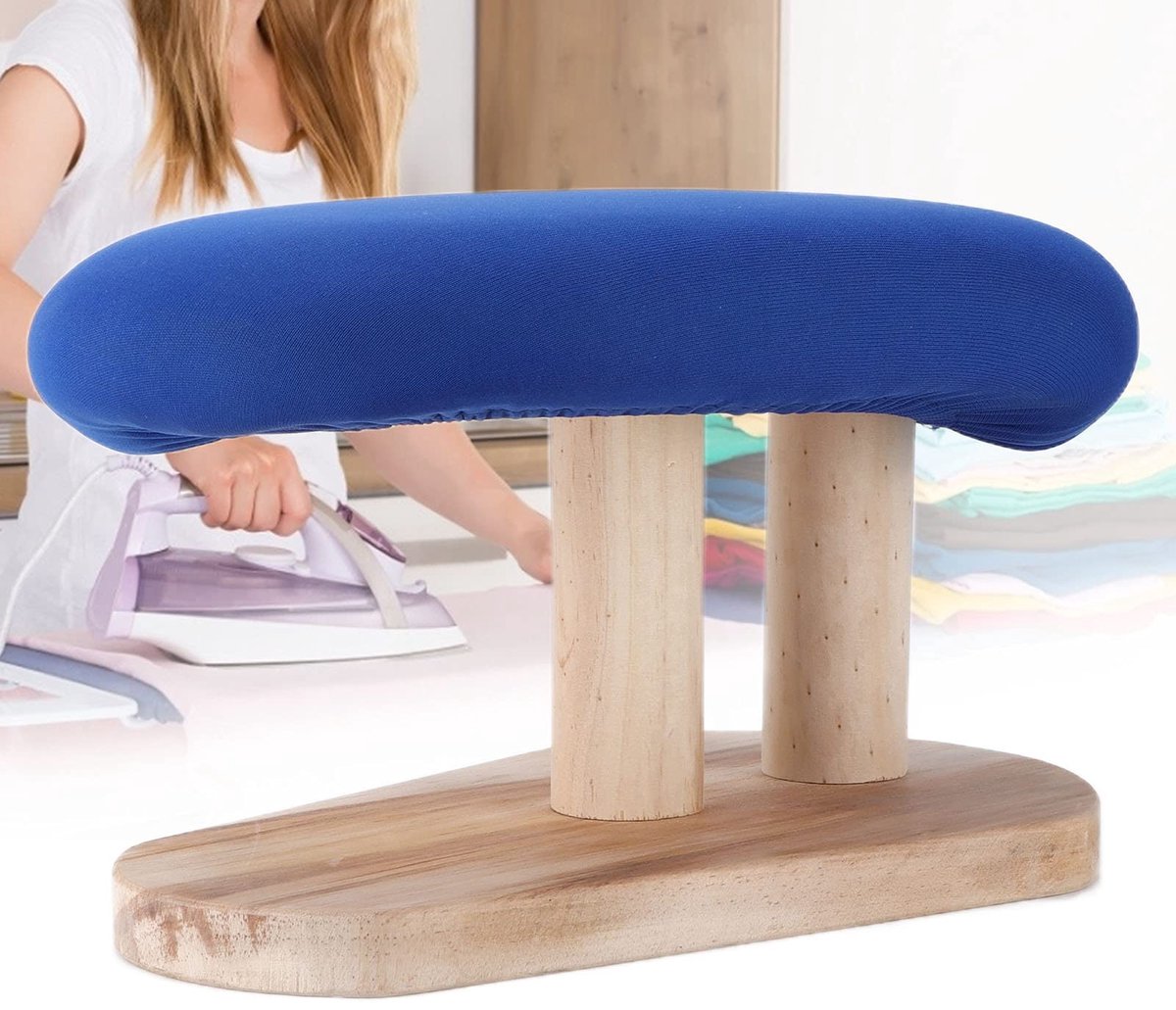 Dailygoods- Strijkplank Draagbaar - Mini Strijkplank - Ruimtebesparend - Stabiel en Duurzaam - Comfortabele Warmteafvoer - Hoogwaardig Grenenhout - Strijktafel
